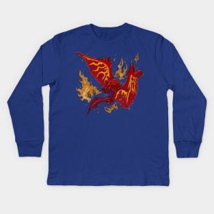 Rathalos lined Kids Long Sleeve T-Shirt